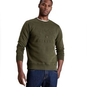 Banana Republic Men Logo Embroidered Long Sleeve Crewneck Cotton Sweatshirt XXL